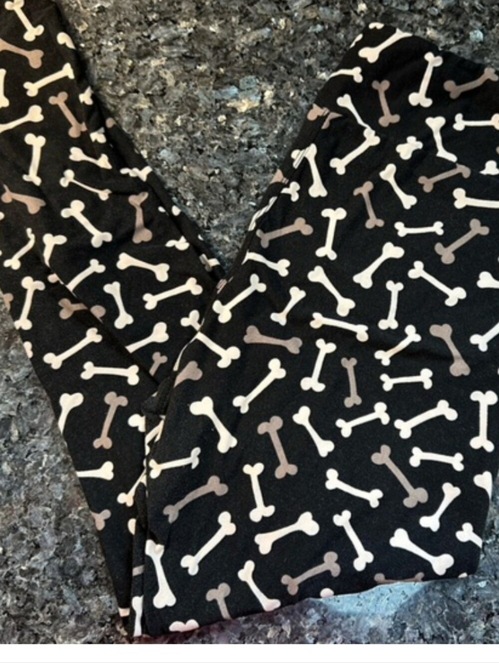 LuLaRoe Limited Edition Dog Bone Pound Puppy Pattern Leggings Plus Size T/C 1X